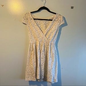 White Lace Dress Coverup